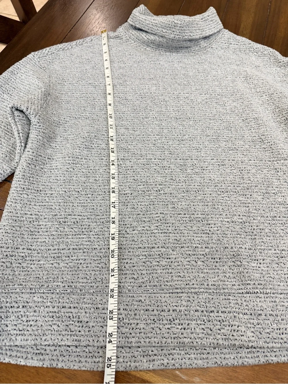 The American Outdoorsman Gray Jacquard Mock Neck Pullover Sweater Size L